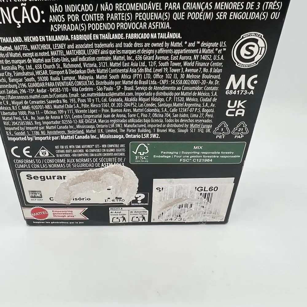 Matchbox Jurassic World Rebirth 5-Pack Diecast Cars Velociraptor JGL60 NIB New